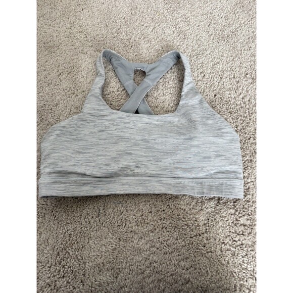 lululemon athletica Other - Lululemon Time To Sweat Bra Wee Are From Space Nimbus Battleship Size 10